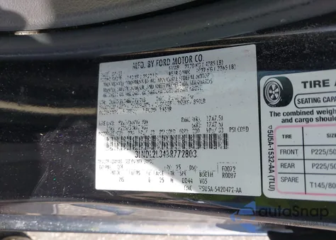 2011 Lincoln Mkz Hybrid из США, поврежденный, VIN 3LNDL2L34BR772803